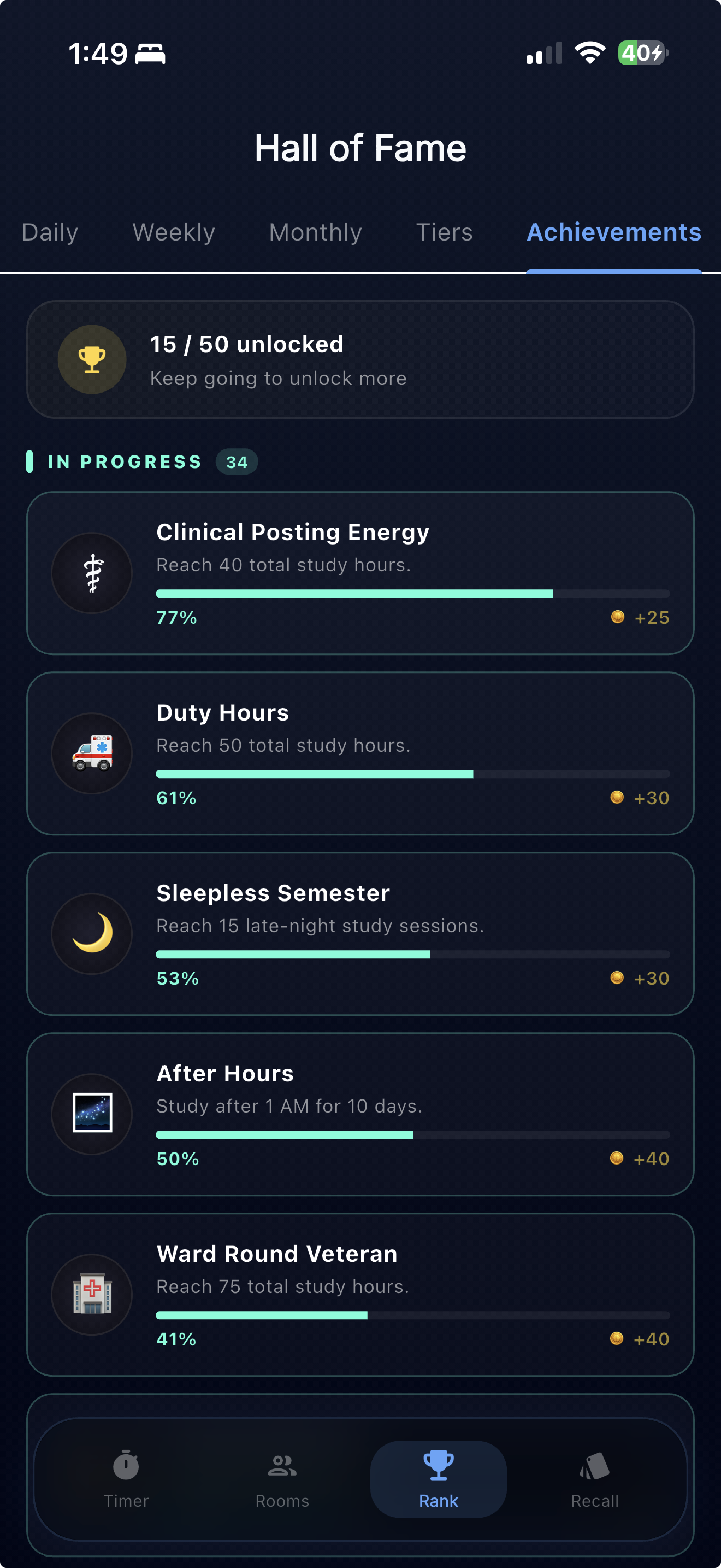 Achievements
