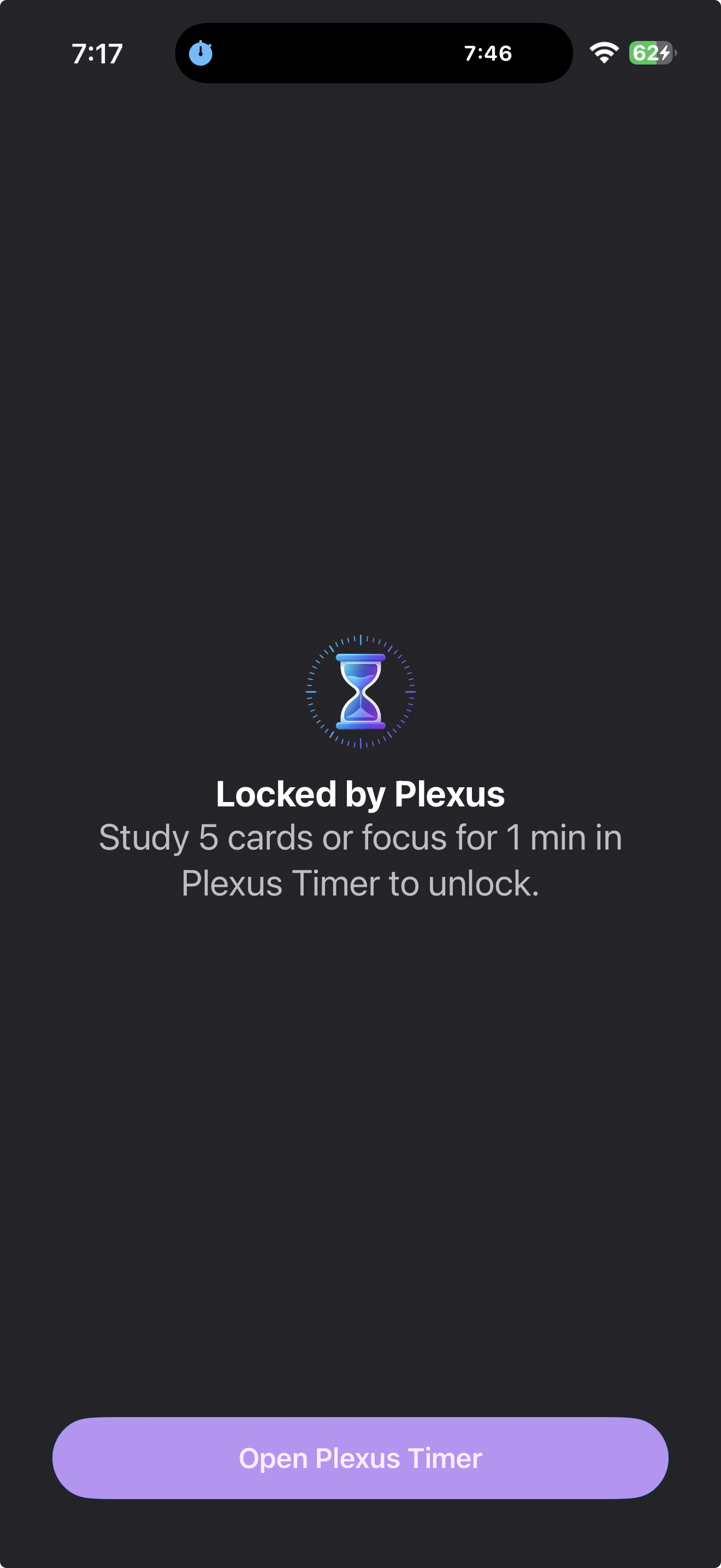 App blocked by Plexus